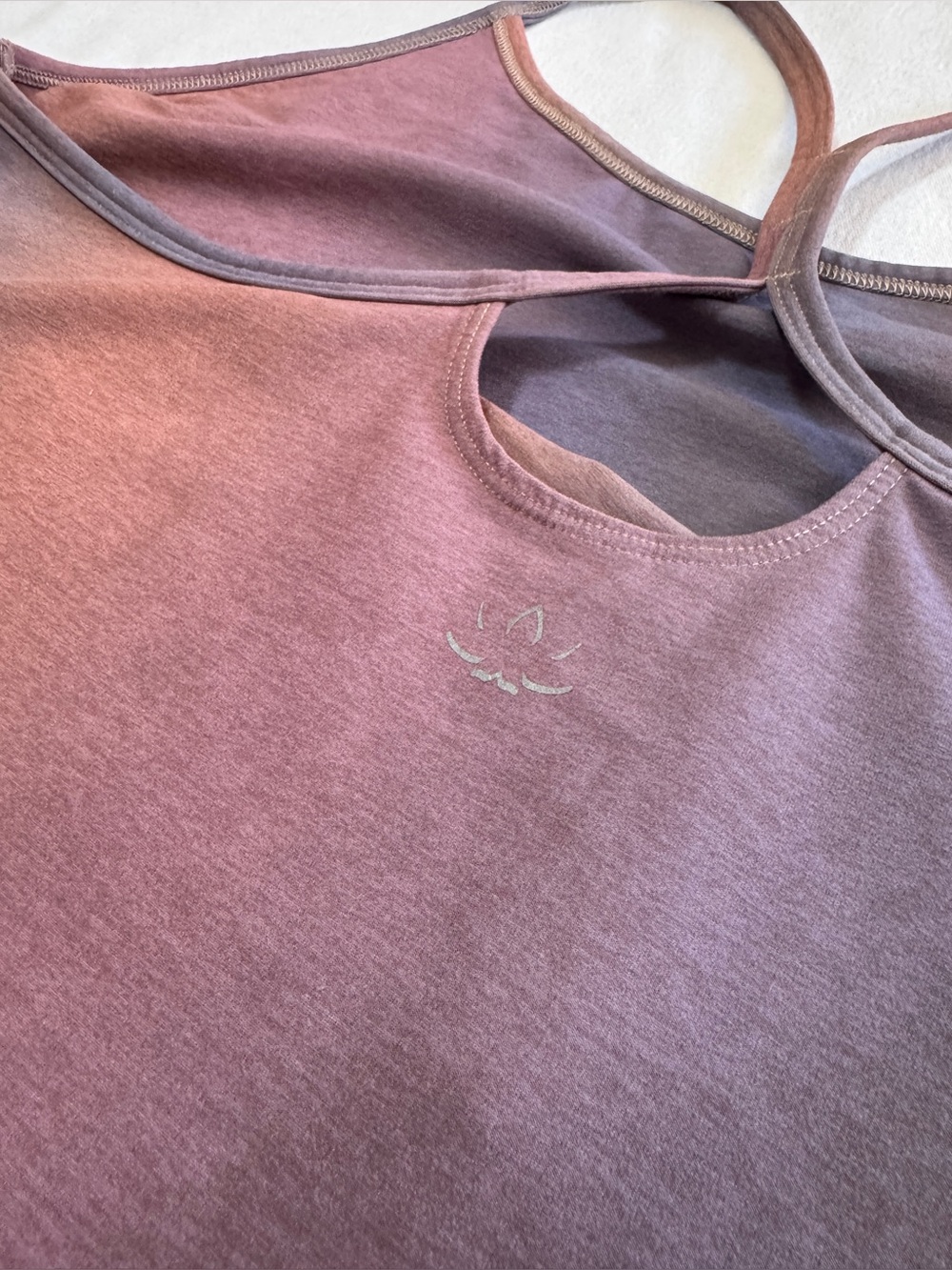 Beyond Yoga Women’s 4X SoftMark Slim Racerback Cropped Tank Bra Mauve Pink - Picture 4 of 8